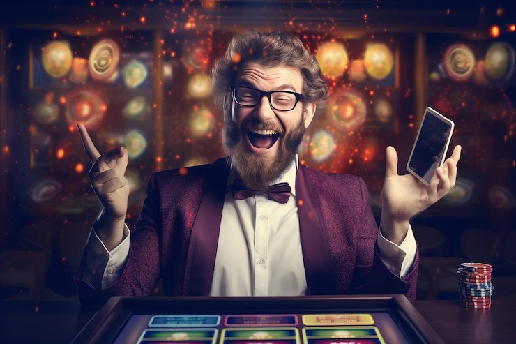 Tampilan meja French Roulette di studio kasino langsung medusa79